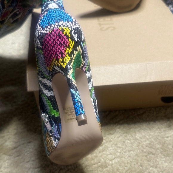 Steve Madden Multicolor Snakeskin Over the Knee Boots - Picture 5 of 5